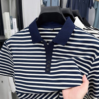 Harajuku Half-Sleeve Striped Top | Silver Fox Sales
