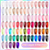 Jelly Nude Gel Nail Polish 10Ml Light Pink Peach Translucent Color UV Light Cure Gel Varnish Nail Art DIY at Home