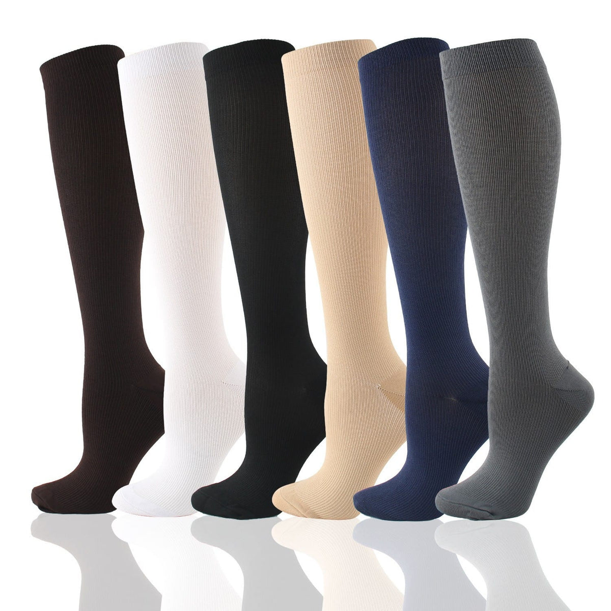 Cross-border Athletic Compression Socks Seamless Calf-length Socks | Silver Fox Sales