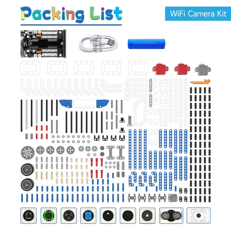 BBC Microbit V2 Robot DIY Electronic Starter Kit for Kids Educational Science Projects STEM Programming with Chargeable Battery
