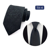 Mens jacquard woven business casual tie in TX-4, featuring floral print and arrow-shaped design.