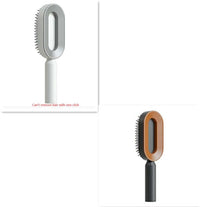 Self Cleaning Hair Brush For Women One-key Cleaning Hair Loss Airbag Massage Scalp Comb Anti-Static | Silver Fox Sales