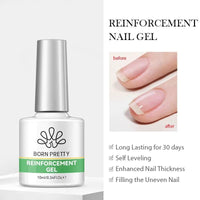 Jelly Nude Gel Nail Polish 10Ml Light Pink Peach Translucent Color UV Light Cure Gel Varnish Nail Art DIY at Home