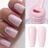 Jelly Nude Gel Nail Polish 10Ml Light Pink Peach Translucent Color UV Light Cure Gel Varnish Nail Art DIY at Home