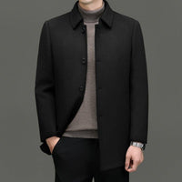 Detachable-lining Casual Wool Coat | Silver Fox Sales
