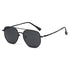 Stylish polarized fashion sunglasses with black frame and dark lenses, perfect for summer outings.