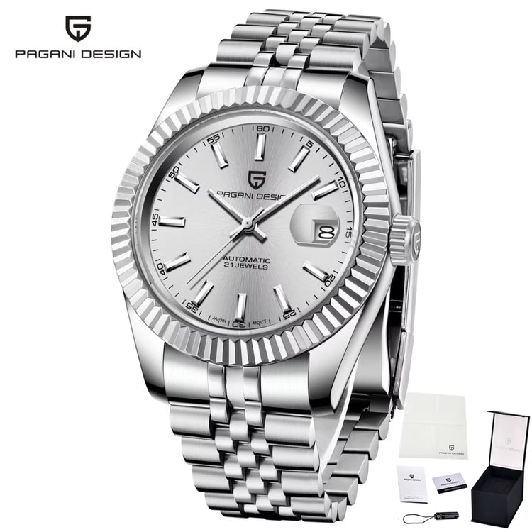 Men Mechanical Watch Luxury Automatic Watch Sport Stainless Steel 100M Waterproof Watch for Men