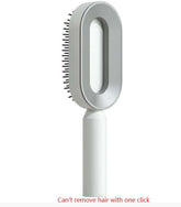 Self cleaning hair brush for women with unique design for easy detangling and scalp massage, ensuring healthy hair care.