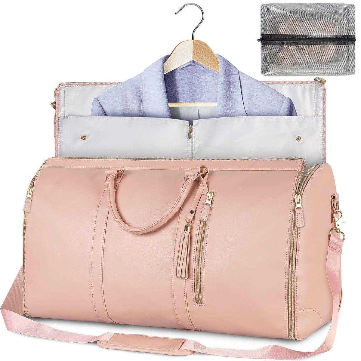Large Capacity Travel Duffle Bag Women's Handbag Folding Suit Bag Waterproof Clothes Totes | Silver Fox Sales