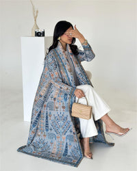 Women's Elegant Flowy Cardigan – Lightweight Polyester Robe Style | Silver Fox Sales