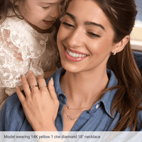 Lumière 14K Gold Diamond Station Necklace | Silver Fox Sales