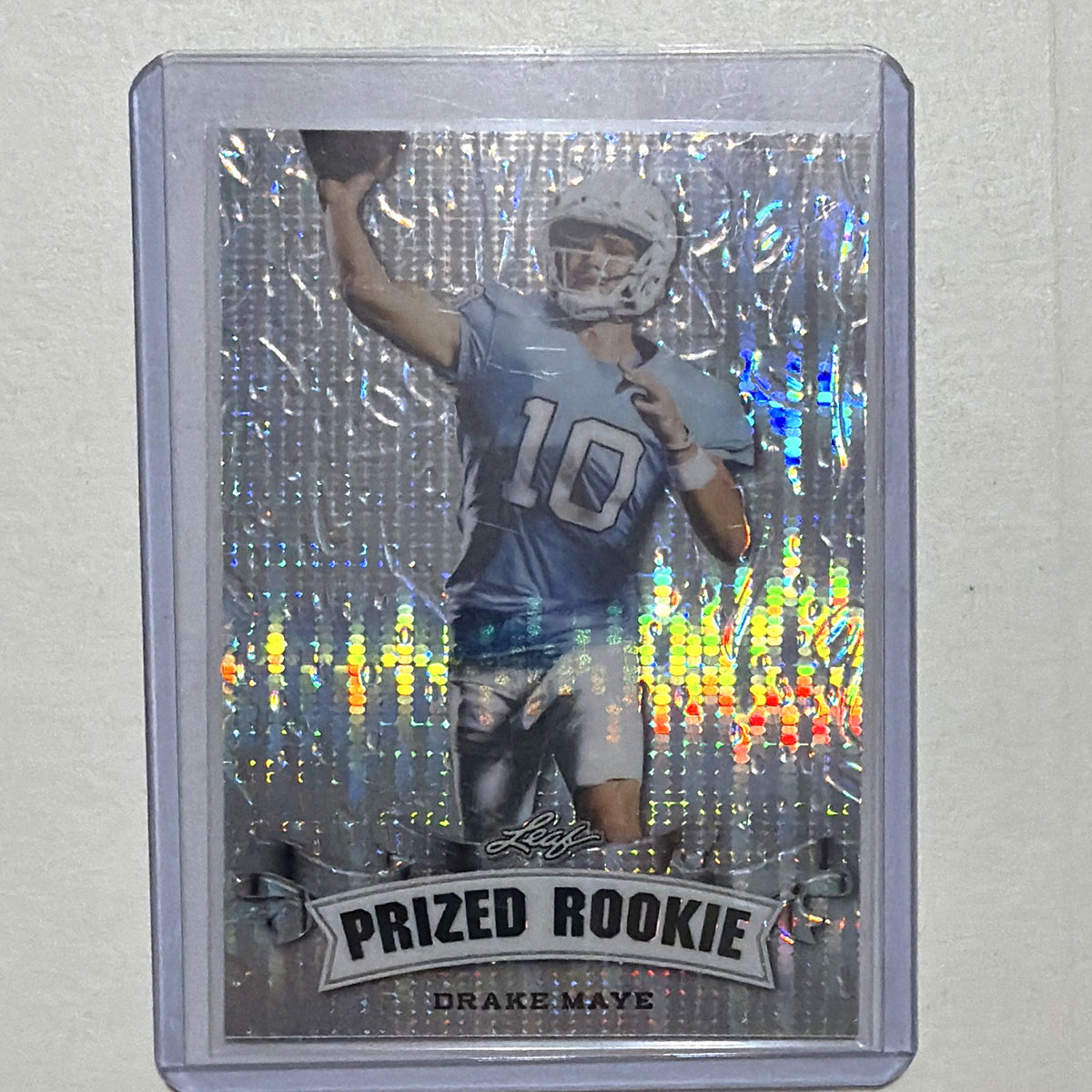 Drake Maye 2023 Leaf Prized Rookie PR-21 numbered 22/25