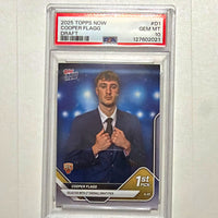 Cooper Flagg 2025-26 Topps Now Draft D1 PSA 10 slab