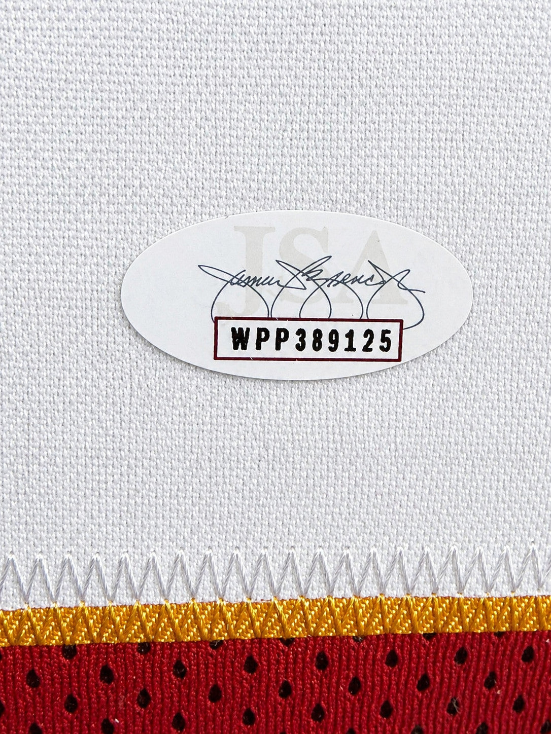 JSA authentication sticker