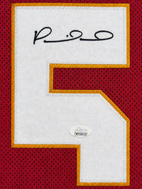 Patrick Mahomes autograph on jersey number