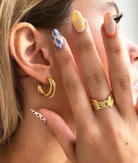 ELISE CHARM GOLD EARRINGS | Silver Fox Sales