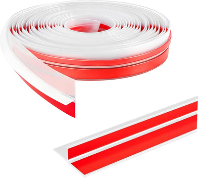 20-foot clear silicone weather stripping roll