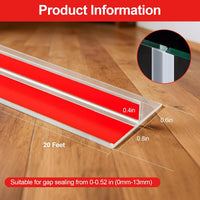 Silicone weather seal installed on a door frame