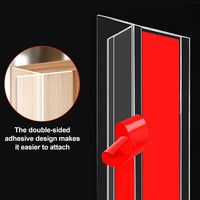 T-shaped transparent weather stripping design